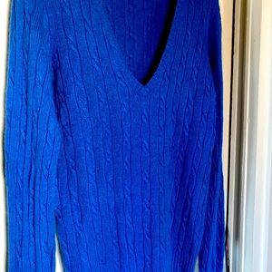 R.Lauren 100% Cashmere unisex blue sweater Sz S